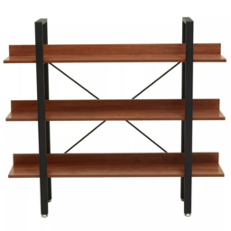 Premier Housewares Laxton 3 Shelf Red Pomelo Bookshelf - Multi - Interiors by Premier - Wilko - thumbnail 4