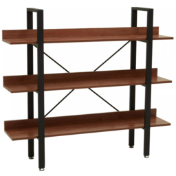 Premier Housewares Laxton 3 Shelf Red Pomelo Bookshelf - Multi - Interiors by Premier - Wilko - thumbnail 3