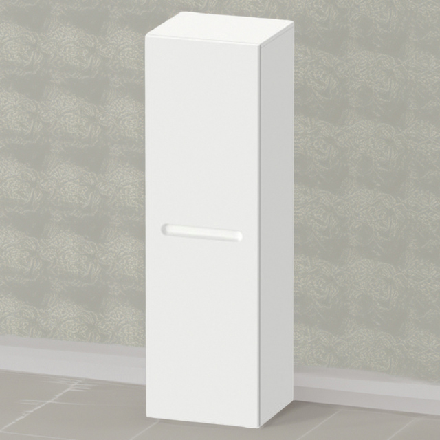 Duravit No.1 White Matt Semi-Tall Cabinet 400 x 360 x 1320mm - Size: 132 x 40 x 36cm - Wilko - image 1