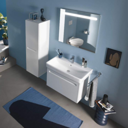 Duravit No.1 White Matt Semi-Tall Cabinet 400 x 360 x 1320mm - Size: 132 x 40 x 36cm - Wilko - thumbnail 4
