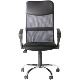 Alphason Orlando Black Mesh and Faux Leather Office Chair - Size: 120 x 60 x 52cm - Wilko - thumbnail 4