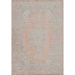 Desire Rugs Maia Coral Orchid Floral Non Slip Rug 200 x 300cm - Orange - Wilko - thumbnail 1
