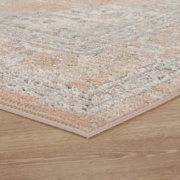 Desire Rugs Maia Coral Orchid Floral Non Slip Rug 200 x 300cm - Orange - Wilko - thumbnail 4