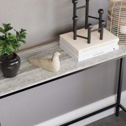 Vida Designs Brooklyn Grey Industrial Console Table - Size: 30 x 100 x 74cm - Wilko - thumbnail 5