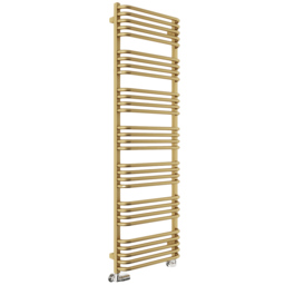 Terma Alex Brass Heated Towel Rail 1580 x 500mm - Size: 158 x 50 x 12cm - Gold - Wilko - thumbnail 1