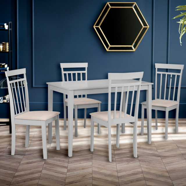 Julian Bowen Taku Coast 4 Seater Dining Set Grey - Wilko - image 1