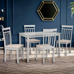 Julian Bowen Taku Coast 4 Seater Dining Set Grey - Wilko - thumbnail 1