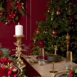 The Christmas Gift Co Gold Acorn Tree Candle Holder - Size: 30 x 13.5 x 15cm - The Christmas Gift Co. - Wilko - thumbnail 3