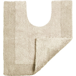Allure Bath Fashions Elegance Stone Reversible Pedestal Mat 53 x 55cm - Brown - Wilko - thumbnail 4