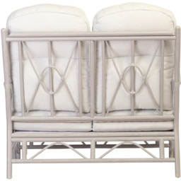 Desser Furniture Bali 2 Seater Grey Natural Rattan Alba Dusk Sofa - Wilko - thumbnail 6