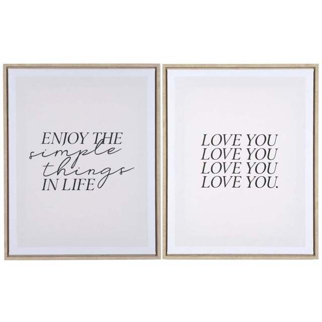 Single Neutral Simple Affirmation Canvas 50 x 40cm in Assorted styles - Size: 40 x 50 x 2.5 g - Wilko - image 1