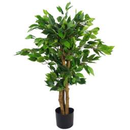 Leaf Evergreen Ficus Artificial Tree in Pot 90cm - Size: 90 x 20 x 20cm - Wilko - thumbnail 1