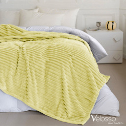 Velosso Bellissima Lemon Plush Throw 305 x 305cm - Size: 305 x 305 x 1cm - Wilko - thumbnail 6