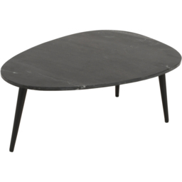 Brooklyn Opal Black Marble Top Coffee Table - Brown - Wilko - thumbnail 4