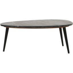 Brooklyn Opal Black Marble Top Coffee Table - Brown - Wilko - thumbnail 3
