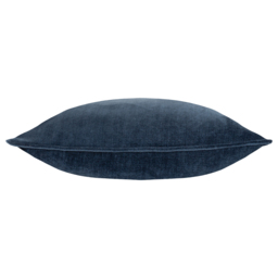 Yard Navy Heavy Chenille Reversible Cushion - Size: 50 x 50 cm - Blue - Yard Living - Wilko - thumbnail 3