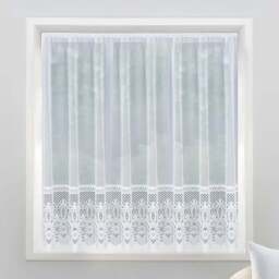 Tyrone Textiles Brazil White Pocket Header Net Curtain 200 x 91cm - Size: 91 x 200 x 1cm - Wilko - thumbnail 1