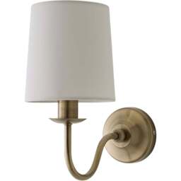 ValueLights Memphis Antique Brass LED Wall Light - Size: 26 x 14 x 29cm - Gold - Wilko - thumbnail 1