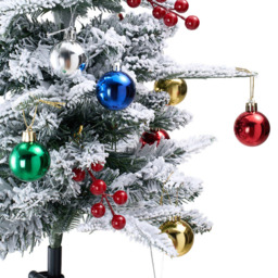 Living and Home Pre-Lit Solar-Powered Snow Dusted Artificial Christmas Tree 2.7ft 2 Pack - Multi - Wilko - thumbnail 7