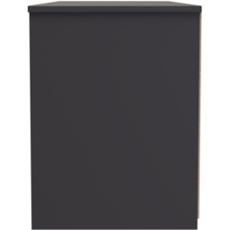 Crowndale Las Vegas 4 Drawer Graphite Chest of Drawers Ready Assembled - Grey - Wilko - thumbnail 5