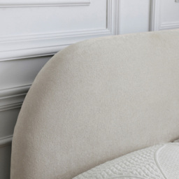 Nova Double Natural Boucle Upholstered Bed Frame with Headboard - Kyoto Futons - Wilko - thumbnail 7