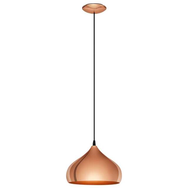 EGLO Hapton Copper Pendant Light - Size: 29.0 x 29.0 x 110.0cm - Wilko - image 1