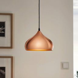 EGLO Hapton Copper Pendant Light - Size: 29.0 x 29.0 x 110.0cm - Wilko - thumbnail 3