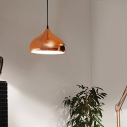 EGLO Hapton Copper Pendant Light - Size: 29.0 x 29.0 x 110.0cm - Wilko - thumbnail 4