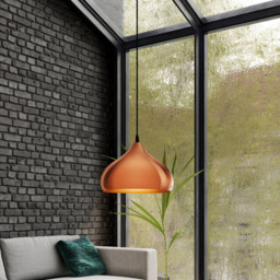 EGLO Hapton Copper Pendant Light - Size: 29.0 x 29.0 x 110.0cm - Wilko - thumbnail 5