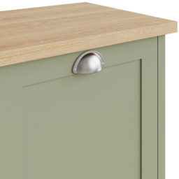 GFW Lancaster 2 Door Sage Green Shoe Cabinet - Wilko - thumbnail 7