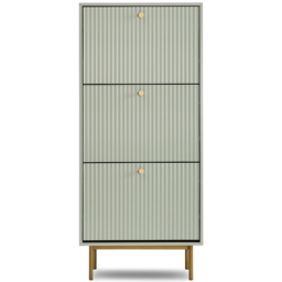 Devon 3 Drawer Sage Storage Cabinet - Green - Home Garden Direct - Wilko - thumbnail 3