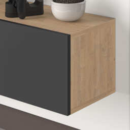 Decortie Francy Oak and Anthracite TV Unit with Storage Cabinet - Multi - Wilko - thumbnail 6