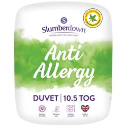 Slumberdown King Size White Anti Allergy Duvet 10.5Tog - Wilko