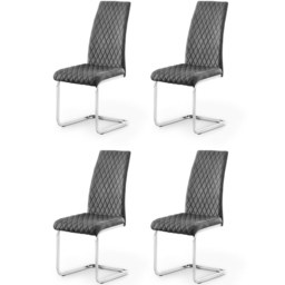 Julian Bowen Calabria Set of 4 Grey Dining Chair - Wilko - thumbnail 4