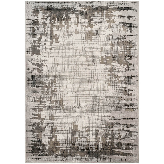 Mayfair Living Room Area Rug Metallic Sheen Contemporary Modern Croc Design - Grey 200cm x 290cm - Size: 290 x 200 x 0.7cm - Desire Rugs - Wilko - image 1