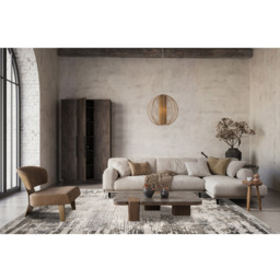 Mayfair Living Room Area Rug Metallic Sheen Contemporary Modern Croc Design - Grey 200cm x 290cm - Size: 290 x 200 x 0.7cm - Desire Rugs - Wilko - thumbnail 6