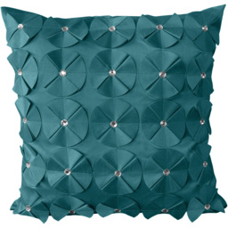 Intimates Vogue Diamante Blue Filled Cushion 56 x 56cm 2 Pack - Wilko