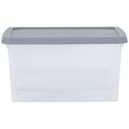 Wham 16L Clear Stackable Plastic Storage Box with Lid 6 Pack - Wilko - thumbnail 5