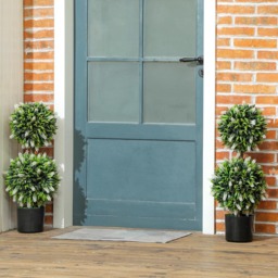 Portland White Lavender Flower Artificial Plant in Pot 2 Pack - Size: 70 x 25 x 25cm - Wilko - thumbnail 3