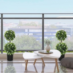 Portland White Lavender Flower Artificial Plant in Pot 2 Pack - Size: 70 x 25 x 25cm - Wilko - thumbnail 6