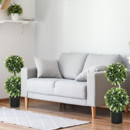 Portland White Lavender Flower Artificial Plant in Pot 2 Pack - Size: 70 x 25 x 25cm - Wilko - thumbnail 7