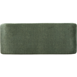 Living and Home Green Textured Velveteen Arch-Shaped Bench - Size: 42.5 x 118 x 46cm - Cream - Wilko - thumbnail 5