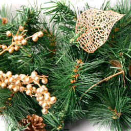 Best Artificial Gold Christmas Garland 370cm - Wilko - thumbnail 7