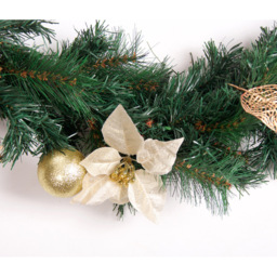 Best Artificial Gold Christmas Garland 370cm - Wilko - thumbnail 4