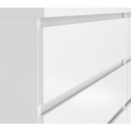 Florence 6 Drawer White High Gloss Wide Chest of Drawers - Furniture to Go - Wilko - thumbnail 6