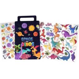 Walplus Lost in Space Double Sided Reusable Foam Window Sticker 103 Piece - Size: 0.3 x 30 x 55cm - Multi - Wilko - thumbnail 3