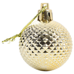 Living and Home Gold Bauble 36 Pack - Wilko - thumbnail 4
