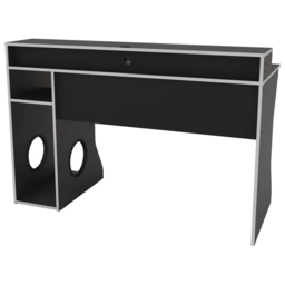 Enzo Gaming Computer Desk Black and White - Size: 59 x 130 x 92cm - Birlea - Wilko - thumbnail 5