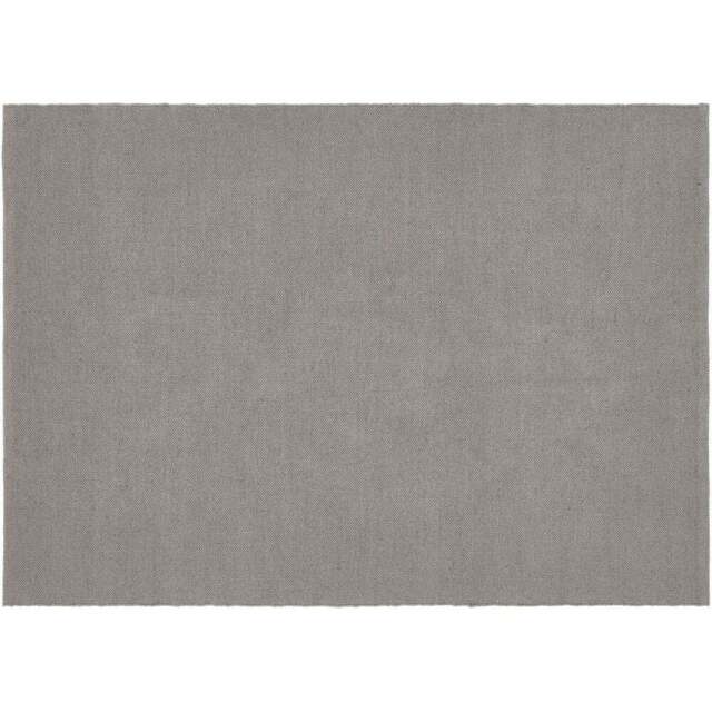 Hug Rug Warm Grey Plain Woven Rug 120 x 170cm - Wilko - image 1