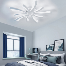 Living and Home 29 inch White V Shaped Stepless Dimming LED Ceiling Light - Size: 6.5 x 73 x 73cm - Wilko - thumbnail 7